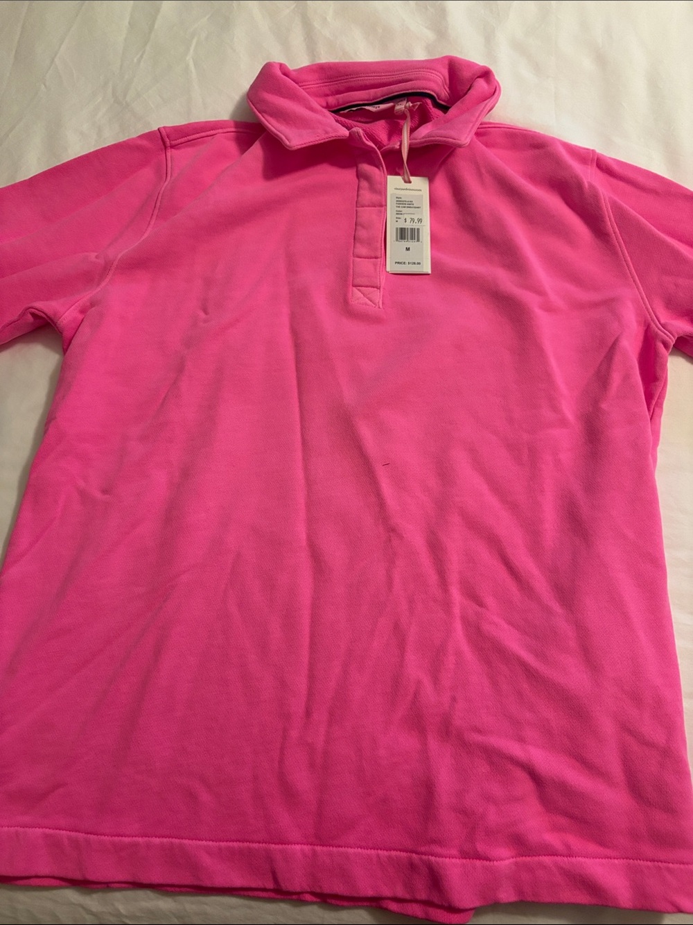 vineyard vines The Cam Sweatshirt Pink Pullover Size Medium